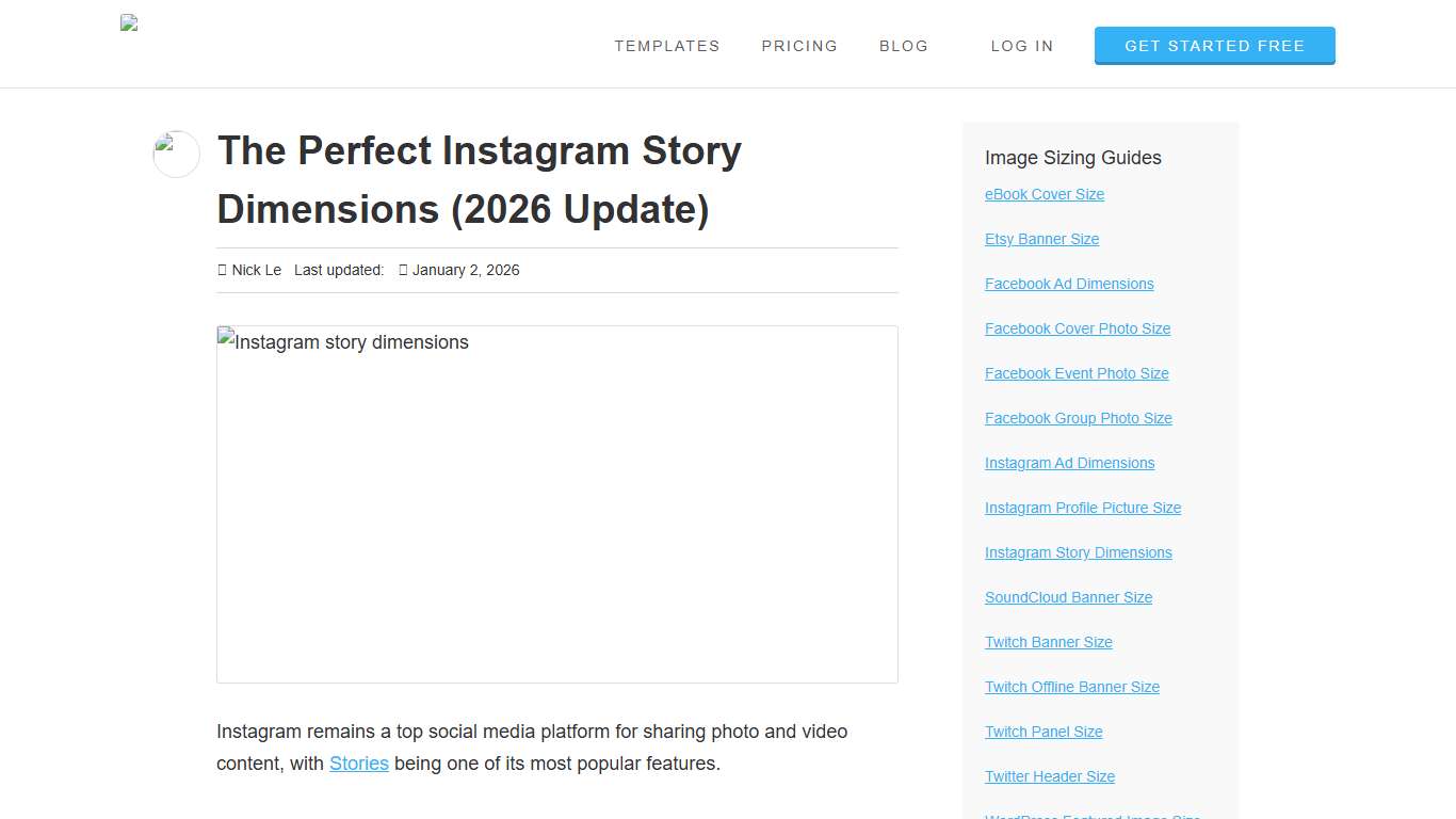 The Perfect Instagram Story Dimensions (2026 Update)